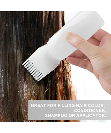 Gezimetie Root Comb Applicator Bottle with Scalp Massager Brush Comb 3PCS - White | Hair Coloring Dye and Scalp Treatment Tools - Buy Online on SooperMarket.com