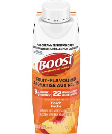 Boost Fruit Flavoured Drink Peach 237ml 24 count & Fruit Flavoured Drink Wild Berry 237ml 24 count Peach + Drink Boost Fruit Flavoured Drink - Buy Online on SooperMarket.com