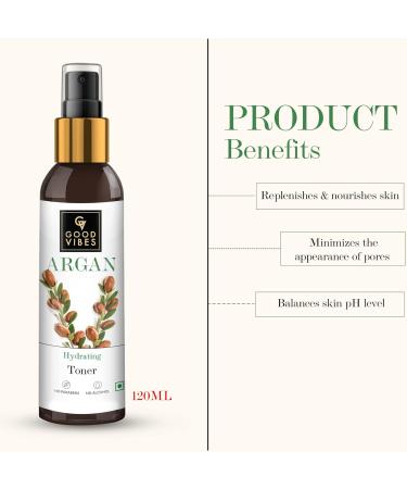 Good Vibes Hydrating Toner with Argan Oil - 120ml | Hydration & Glow | International Shipping Available - Buy Online on SooperMarket.com