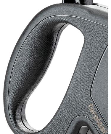 Ferplast Flippy One Dog Leash - Extendable Roller Leash for Small Dogs Up to 12kg - 4.5m Black Cord with Locking Button - Buy Online on SooperMarket.com