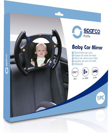 Sparco SPCK1301 Baby Mirror - Wheel Shape | Premium Quality Competition Mirror - Buy Online on SooperMarket.com