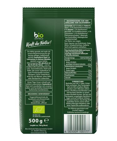 Buy Biocentral Organic Seed Bread Baking Mix | 500g | Fast & Easy | Flour & Yeast Free | High Protein | Pack of 3 - Buy Online on SooperMarket.com