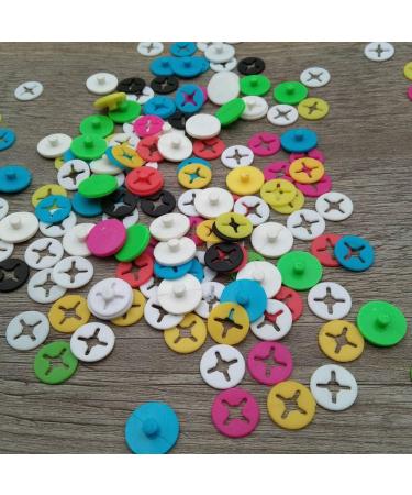 Geenite Running Bib Clips Fixing System Race Number Buckle Marathon Number Plate Buttons for Field Events Fasteners Holders Random Color 30 pcs - Buy Online on SooperMarket.com