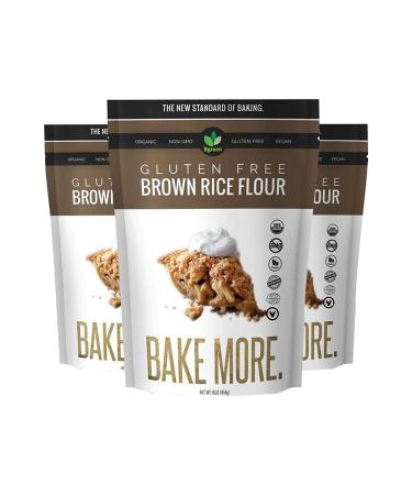 Big Green Organic Food Gluten-Free Brown Rice Flour - Kosher, Artisan Baking (1) - Buy Online on SooperMarket.com