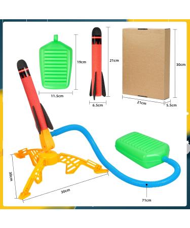 Rocket Toy Foot Pump - Outdoor Foam Rocket Set with 3 Rockets | Perfect Gifts for Boys & Girls - Buy Online on SooperMarket.com