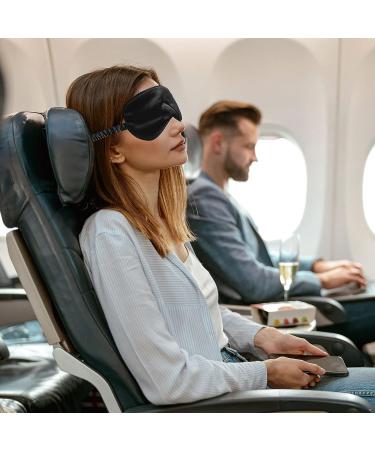 4 Pcs Silk Sleep Mask Set - Soft Satin Eye Covers for Sleeping & Travel - Elastic Strap Eyeshade for Men & Women - 4 Colors Available - Buy Online on SooperMarket.com