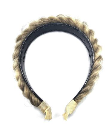 Wide Braided Headband Hoop Fashion Hair Accessories for Women and Girls - Golden Brown - Buy Online on SooperMarket.com