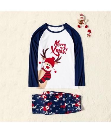 PatPat Family Matching Christmas Pajamas Set - Tree Snowflake & Letters Print Sleepwear in Dark Blue | Xmas Outfits for Women - Buy Online on SooperMarket.com