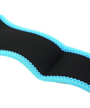 Adjustable Anti-Snoring Chin Strap - Black with Sky Blue Trim - Stop Snoring & Improve Sleep Quality - Buy Online on SooperMarket.com