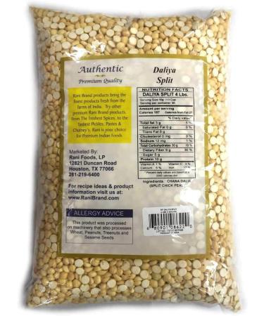 Rani Daliya Split (Roasted Chickpeas Dalia) 14oz | All Natural & Vegan | Indian Origin - Buy Online on SooperMarket.com