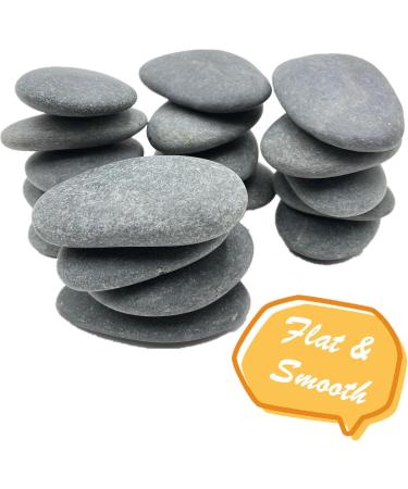 20PCS Painting Rocks  3"-4" DIY Rocks Flat & Smooth Kindness Rocks for Arts  Crafts  Decoration  Large Rocks for Painting Hand Picked for Painting Rocksâ¦ - Buy Online on SooperMarket.com
