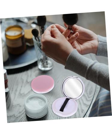 Healeved 2pcs Dispensing Empty Toner Cosmetic Pot Finish Powder Jar Loose Powder Compact Glass - Buy Online on SooperMarket.com