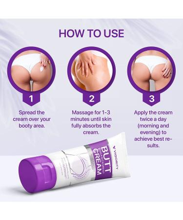 Butt Enhancement Cream | Hip Lift & Firming Lotion for Bigger, More Elastic Buttocks | Moisturizing & Gentle Formula | 4oz (Pack of 1) - Buy Online on SooperMarket.com