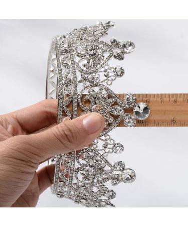 S SNUOY Silver Crystal Queen Crown - Perfect for Wedding, Pageant & Prom - Buy Online on SooperMarket.com