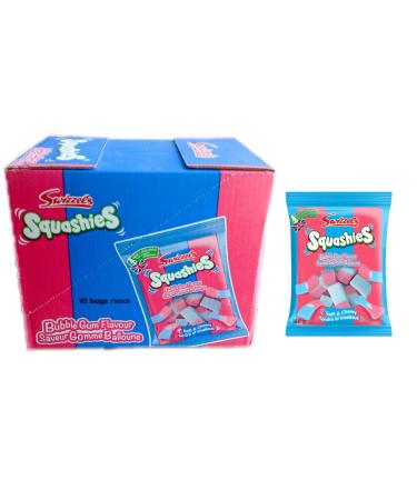 Swizzels Squashies- Bubble Gum Flavour -10 Bags (160 Grams /Bag)