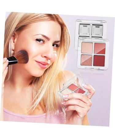 Healvian 6 Pcs Transparent Square Eye Shadow Box Empty Makeup Pallet Balm Blusher Containers Plastic - Buy Online on SooperMarket.com