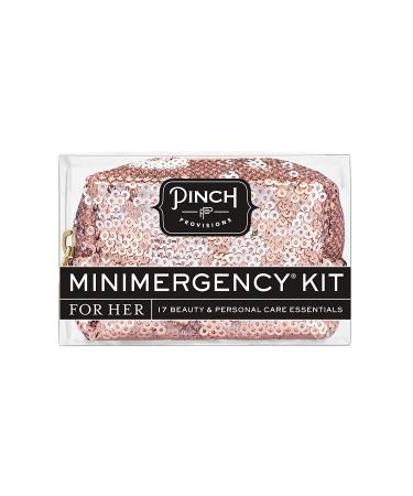 Pinch Provisions Minimergency Kit For Her - 17 Essential Items in Compact Rose Gold Pouch - Perfect Gift for Parties and Birthdays - Buy Online on SooperMarket.com