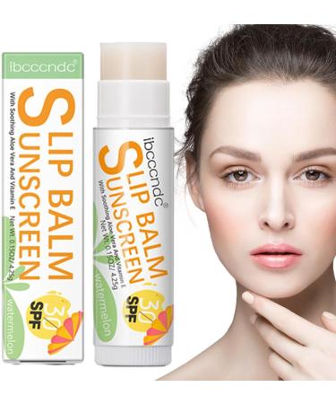 Lip Balm with Sunscreen Hydrating Lip Sunblock for Protects - Hydrating Lip Sunblock Lip Sunscreen Travel Size Sunscreen for Lips Lip Care Sun Protection Protects Soothes and Moisturizes Vesone #3 Watermelon Flavor - Buy Online on SooperMarket.com