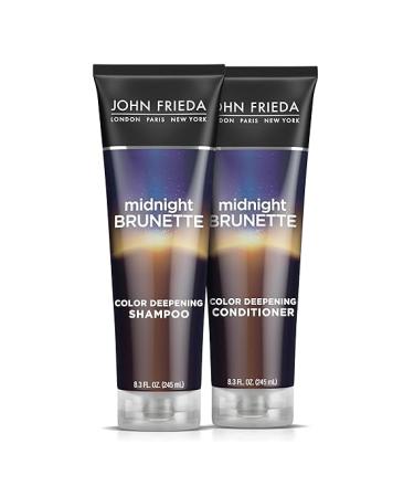 John Frieda Brilliant Brunette Visibly Deeper Bundle: Color Deepening Shampoo & Conditioner 8.3 Ounce Each