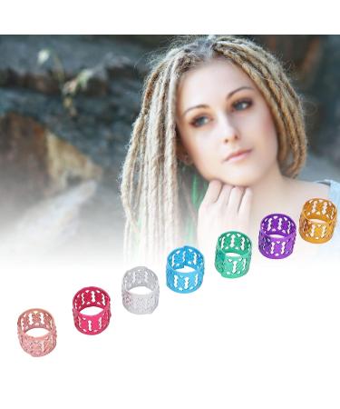 100PC Dreadlocks Pearls - Colorful Aluminum Hair Braid Decorations & Jewelry Accessories for Stylish Hairstyles - Buy Online on SooperMarket.com
