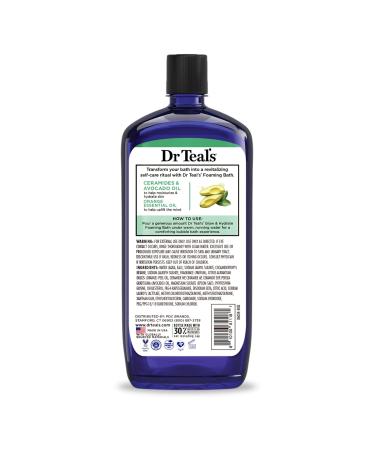 Dr Teal's Foaming Bath with Pure Epsom Salt | Glow & Hydrate Formula with Ceramides & Avocado Oil - 34 oz (Pack of 4) - International Shipping Available - Buy Online on SooperMarket.com