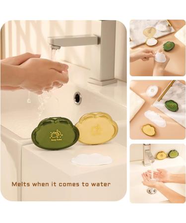 MOGURI Disposable Travel Soap Leaves - 150 Pocket Sized Foaming Paper Soaps for Easy Hand Washing on the Go - Buy Online on SooperMarket.com