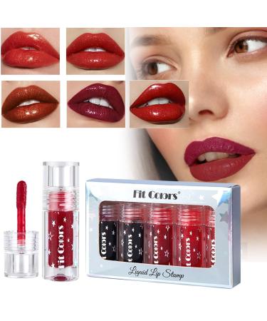 Matt Liquid Lipstick Set - Waterproof Nude Tones | Long-Lasting Non-Stick Fade-Proof 12H Lip Gloss - Buy Online on SooperMarket.com