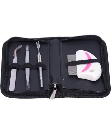 GFRGFH 4pcs Stainless Steel Lice Treatment Tools Set | Easy-to-Use Fork Clip & Tweezers Comb for Effective Lice Removal - Buy Online on SooperMarket.com