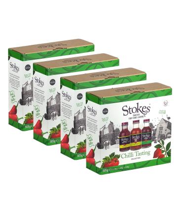 Stokes The Chilli Tasting Collection 3 Jar Pack | Vegetarian Vegan Dairy Free Gluten Free | Pack of 4