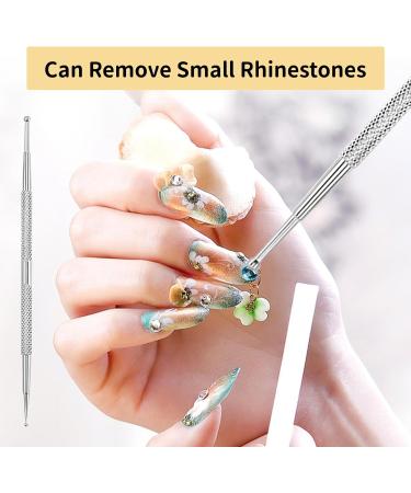 KMZ 4 Pcs Stainless Steel Nail Art Kit - Professional Ball End Dotting Pen & Brushes for Rhinestone & Polymer Clay Designs - Buy Online on SooperMarket.com