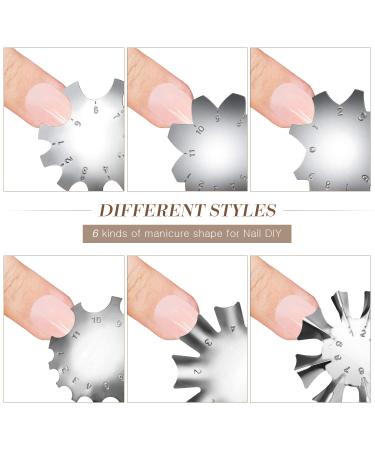 French Nail Trimmer Set with V Smile Line Cutter and Nail Brush - Stainless Steel Manicure Tools for DIY Nail Art (Silver) - Buy Online on SooperMarket.com