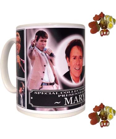 Cliff Richard Personalised Icon Gift Mug with Sweets - Buy Online on SooperMarket.com