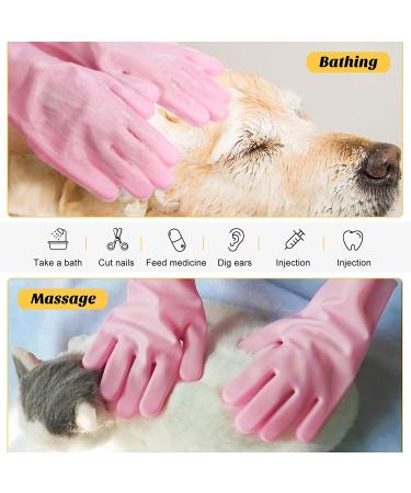 4-Piece Cat Grooming Bath Bag Set with Gloves and Nail Clippers - Perfect for Cats & Dogs Bathing and Nail Trimming - Buy Online on SooperMarket.com