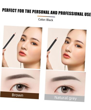 CANIGHT 12pcs Black Eyeliner 1 Black Waterproof Eyeliner Beauty Supply Waterproof Brow Pencil Makeup Wood - Buy Online on SooperMarket.com