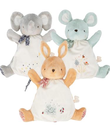 Kaloo Petites Chansons Grey Elephant Hand Puppet Plush 24 cm - Soft Toy for Babies - Early Learning Toy - Buy Online on SooperMarket.com