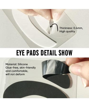 PERMANIA Lash Pads Eyelash Pads for Lash Extensions Eyelash Pads for Lash Lift Reusable Lash Pads Silicone Material for a Skin-Friendly Fit Cruelty-Free (White) - Buy Online on SooperMarket.com