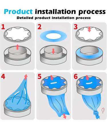Buy 10 Pack Diaper Pail Refill Film Cassettes - Anti-Odor 4.5m Compatible Refills (Blue) | Eco-Friendly Refill Packs - Buy Online on SooperMarket.com