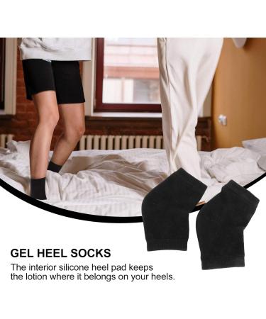 Buy MILISTEN Gel Heel Socks - Moisturizing Spa Socks for Cracked Heels | Silicone Aloe Vera Lining | Unisex Sleep Socks - Buy Online on SooperMarket.com