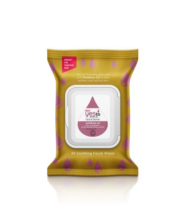 Yes to Miracle Oil Calm & Soothe Primrose Oil Cleansing Facial Wipes 30 Wipes