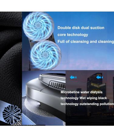 emobwdy Window Cleaning Robot 2800pa Smart Glass Cleaner With Auto Four Water Spray/Control Remote/Iintelligent Planning Path/Turning/Edge Detection 28000 U/Min 10 Cleaning Cloths White - Buy Online on SooperMarket.com