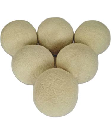 Wool Dryer Balls Quicker Drying Reduces Wrinkles and Ironing Replaces Fabric Softener 6 Large New Zealand Wool Balls Lasts More Than 1000 Loads - Buy Online on SooperMarket.com
