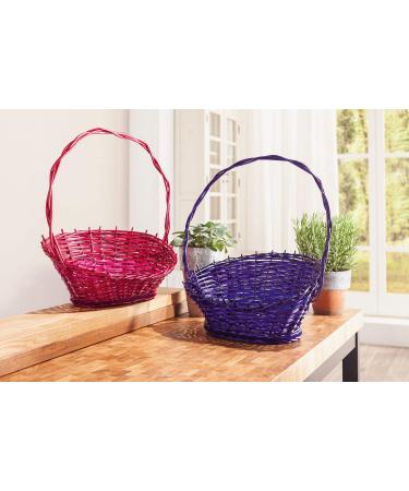 Gift basket "Fuchsia" made of split willow 45 x 28 x 22 cm