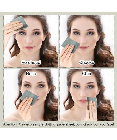 Sibba Natural Oil Blotting Sheets - 400 Counts Portable Bamboo Charcoal Facial Oil Control & Makeup Refresher - Ideal for Travel & Clean Skin - Buy Online on SooperMarket.com