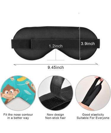 Haskirky Light Blocking Adjustable Eye Mask for Men and Women - Ideal for Travel, Yoga, Meditation, Office, and Deep Sleep - Buy Online on SooperMarket.com
