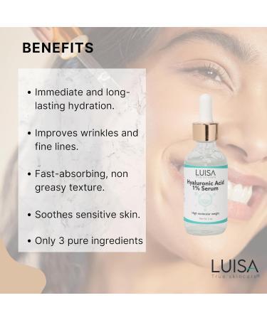 Buy Hyaluronic Acid Serum - Anti-Aging Hydrating Face Serum for Wrinkle Reduction | International Shipping - Buy Online on SooperMarket.com