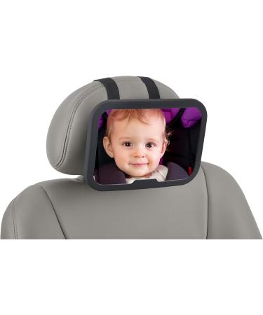 Altabebe AL1104 Black Back Seat Mirror - Easy Installation and Wide Angle View - Buy Online on SooperMarket.com