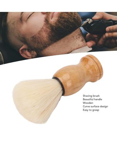 Men's Shaving Brush Set - 2pcs Mini Wooden Handle Soft Brushes for Professional Barber & Home Use - Buy Online on SooperMarket.com