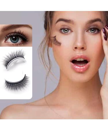 Buy Reusable Self-Adhesive Fake Eyelashes | Realistic & Bushy Makeup Lashes in Crystal Case for Beginners International Shipping Available - Buy Online on SooperMarket.com