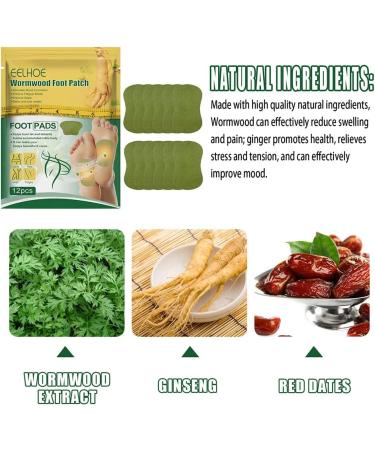 JIAWEIIY Natural Health Wormwood Body Pads Bodiluvs Wormwood Burning Foot Patch Wormwood Foot Patch Wormwood Body De_toxing Pads Natural Herb Wormwood Foot Pads (24PCS) - Buy Online on SooperMarket.com