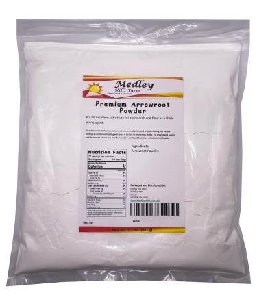 Medley Hills Farm Premium Arrowroot Powder - Natural Thickener - Cornstarch Flour Substitute - 1.5 Lbs